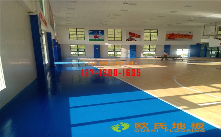 廣西南寧那馬籃球館木地板案例——歐氏運動木地板廠家