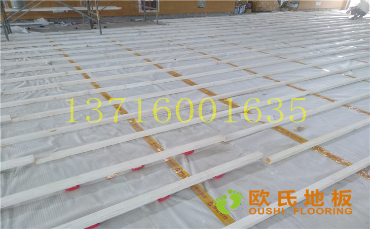江蘇鹽城西環路小學體育館木地板案例—歐氏運動木地板廠家