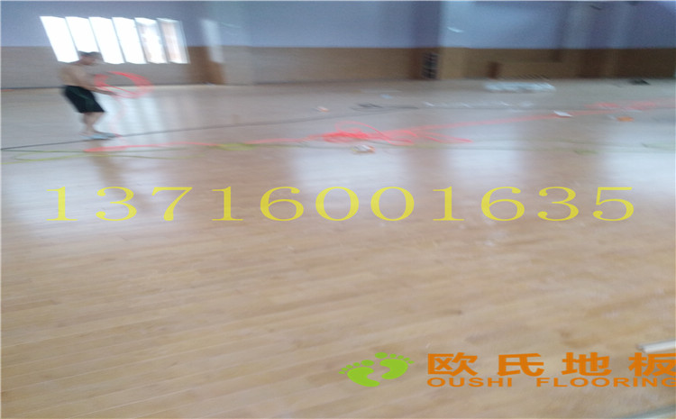 江蘇鹽城西環路小學體育館木地板案例—歐氏運動木地板廠家