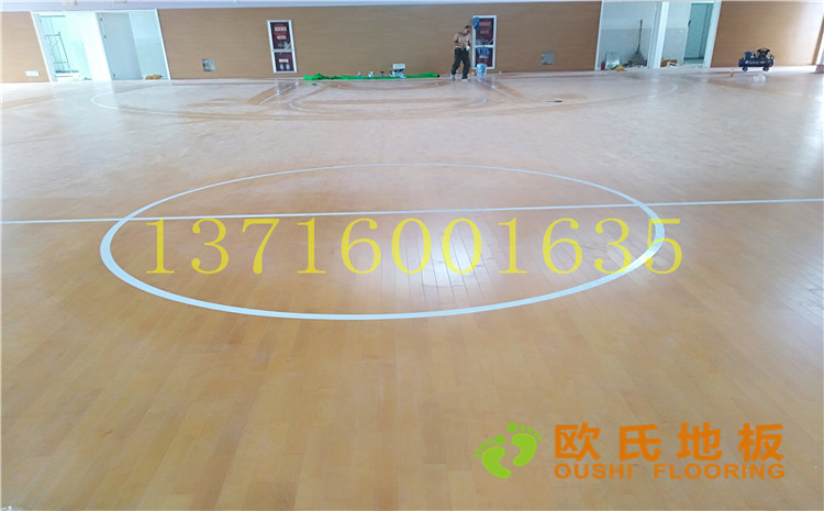 江蘇鹽城西環路小學體育館木地板案例—歐氏運動木地板廠家