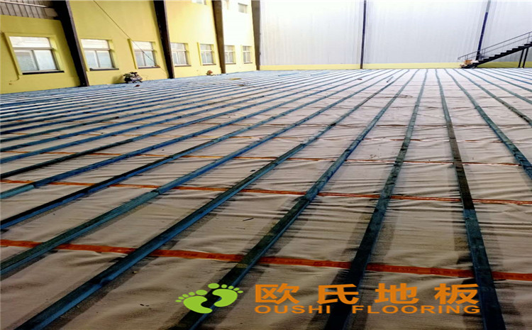 山西太原市小店區寇莊北街5-1號籃球館木地板案例—歐氏運動木地板廠家