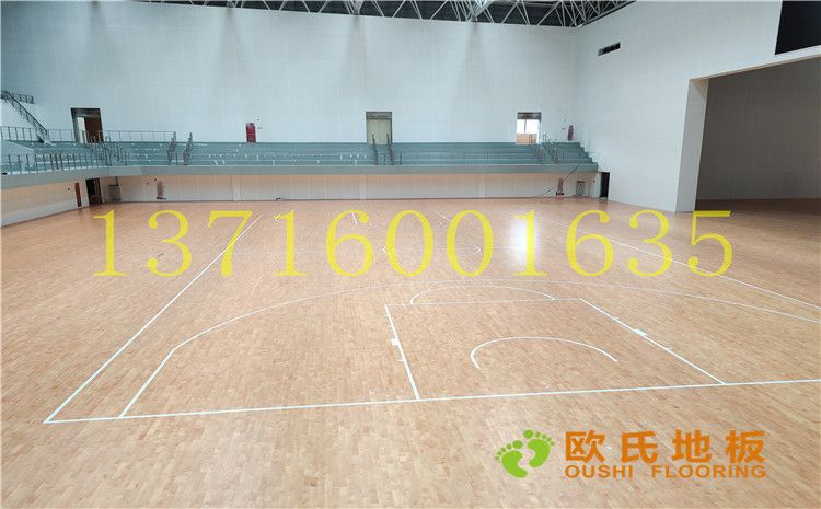 四川達州文理學院體育館木地板案例-歐氏運動木地板廠家
