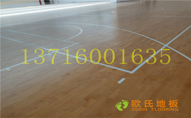 四川達州文理學院體育館木地板案例-歐氏運動木地板廠家