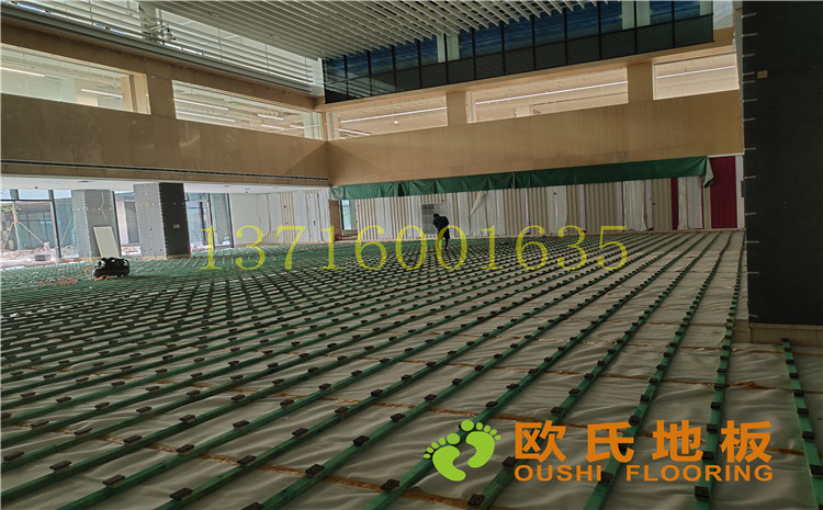 杭州26號(hào)地塊商務(wù)金融籃球場(chǎng)木地板案例-歐氏運(yùn)動(dòng)木地板廠家